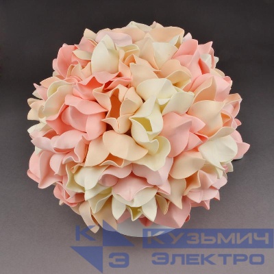 Светильник Гортензия ULW-R07 T/3000K/150C/A 3000К E27 прозр. плафон d150мм с лампой (в компл.) бел. основание; бел./радужн. Uniel UL-00007231