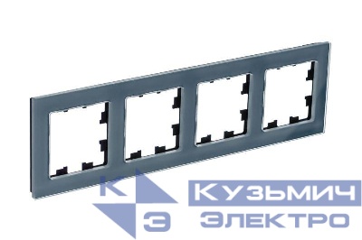 Рамка 4-м AtlasDesign Nature натур. стекло грифель SE ATN360704