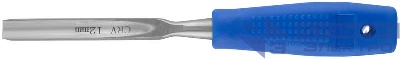 Стамеска CrV полукруглая с пластиковой ручкой 12мм FIT 43143