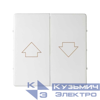 Клавиша двойная для 75331-; 75332-39 Simon82/82Nature бел. 82028-30