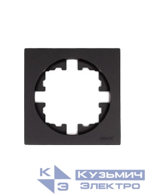 Рамка 1-м OSEN горизонт. квадрат черн. бархат LEZARD 743-4200-146