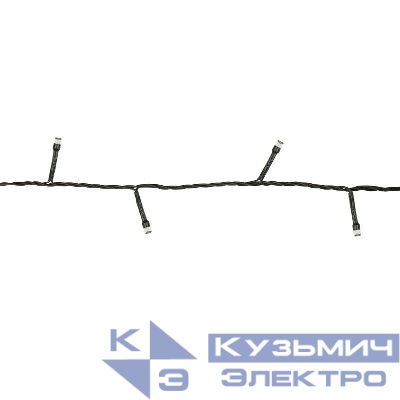 Гирлянда UDL-S0500-100/DGA MULTI IP20 MINI с контроллером 5м 100 миниламп накаливания свет разноцветный провод зел. Uniel UL-00002388