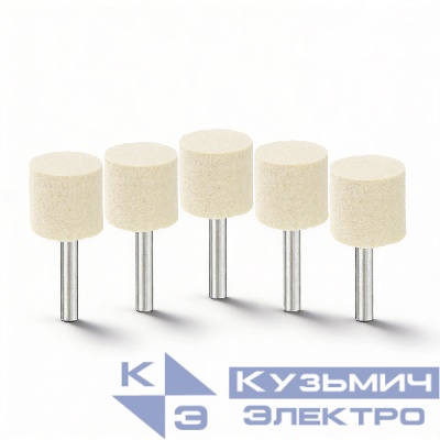 Diamond Industrial Головка полировальная 30х25 мм войлок с оправкой 6 мм (упаковка 5 штук) Diamond Industrial 0