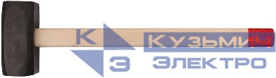 Кувалда кованая 10кг деревянная ручка в сборе КУРС 45030