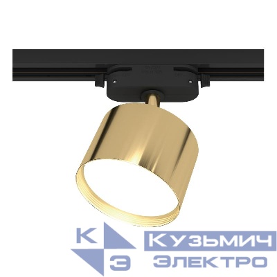 Светильник трековый ARTLINE поворотный 85х85х55мм GX53 230В алюм. 4кв.м зол. Ritter 59860 6
