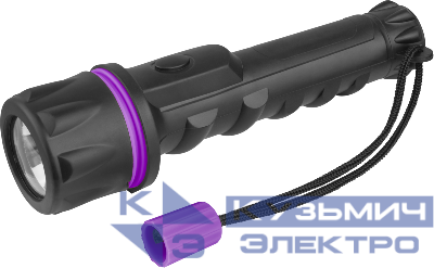 Фонарь светодиодный ручной 90 862 OPT-R01-2AA пласт.+рез.1LEDх0.5 Вт 1реж. 40лм IP54 ОНЛАЙТ 90862