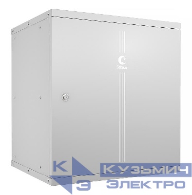 Шкаф телекоммуникационный настенный разборный LIGHT WSC-05D-12U55/45m 19дюйм 12U дверь метал. сер. Cabeus 10181c