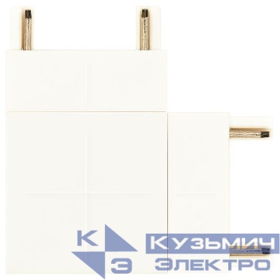 Коннектор угловой для тонкого магнитного шинопровода бел. TRM-S5-CC WH Эра Б0059023
