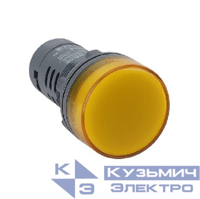 Лампа светосигнальная SB7 d22мм 230В AC желт. моноблочная SE SB7EV08MP