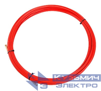 Протяжка кабельная (мини УЗК в бухте) стеклопруток d3.5мм 20м красн. Rexant 47-1020