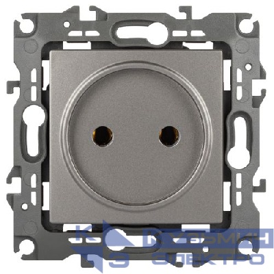 Розетка 1-м Эра12 12-2105-16 16А 250В 2P титан Эра Б0065699