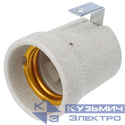 Патрон E27 керамический с держателем Rexant 11-8867