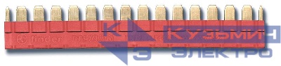 Соединитель шинный 16п красн. FINDER 093161