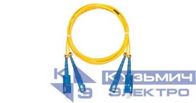 Патч-корд NMF-PC2S2C2-SCU-SCU-002 волоконно-оптический соед. одномод. 9/125мкм стандарта OS2 SC/UPC-SC/UPC двойн. LSZH нг(В)-HFLTx 2мм желт. 2м NIKOMAX NMF-PC2S2C2-SCU-SCU-002
