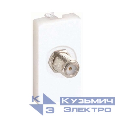 Плата с разъемом SAT "мама" пайка 22.5х45мм бел. Simon Connect K102C-9