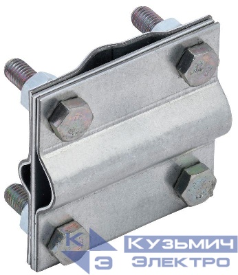 Зажим заземления крестообразный стержень-полоса/пруток оцинк. сталь IEK ZGC33-11-1-16-40