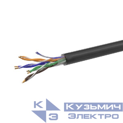 Кабель витая пара U/UTP кат.5E 4х2х24AWG solid CCA PE Out. 305м (м) Net.on 01-0301