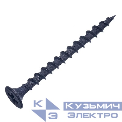 Саморез гипрок-дерево 4.8х100(102) потай крупн. резьба оксид (уп.100шт) ведро СТРОЙМЕТИЗ 2010466