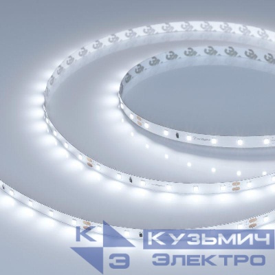 Лента светодиодная UL-A60-8mm 24V White 6000К 7.2Вт/м IP20 (уп.5м) Arlight 044052