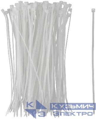Хомут для проводов 2.5х150мм нейлон. бел. (уп.100шт) FIT 60367