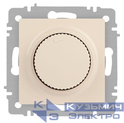 Светорегулятор поворотный СП Accent 6-401-02 600Вт 230В IP20 сл. кость Intro Б0063672