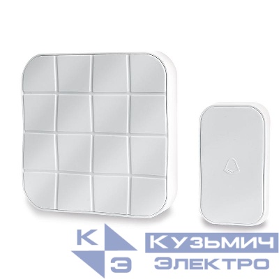 Звонок электрический дверной (10 мелодий) бел. E-378 FERON 41434