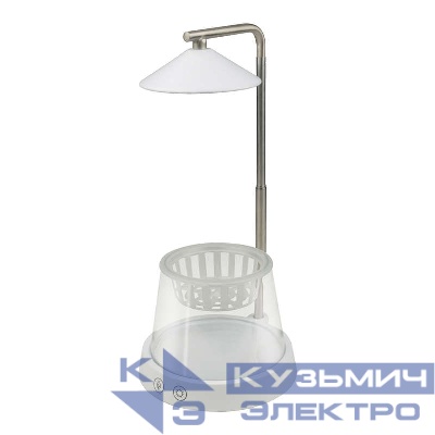 Светильник светодиодный для растений ULT-P36-3W/4000K+SPSB WHITE 4000К IP40 с подставкой и декоративной емкостью спектр для рассады и цветения Uniel UL-00004137