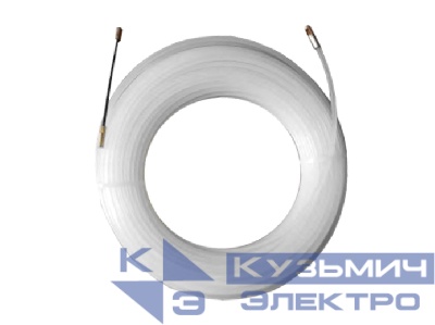 Устройство закладки кабеля (УЗК) 30м, нейлон диаметр 4мм, белый, Netko