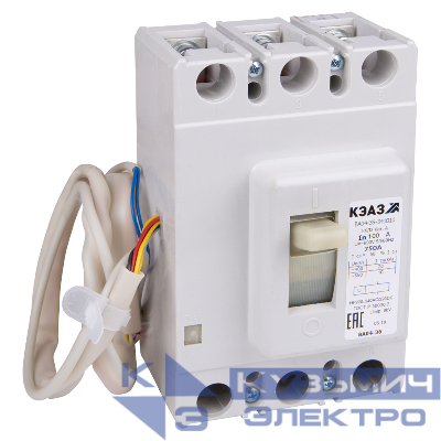Выключатель автоматический 80А 1000Im ВА04-36-341810 УХЛ3 690В AC НР=24В AC/DC КЭАЗ 272710