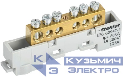 Шина L "фаза" неизол. на универс. держ. 6х9-6-Ср TEKFOR IEK TF-NN10-06-DL-K03
