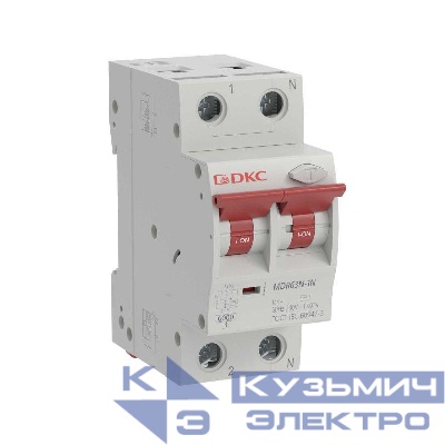 Выключатель автоматический дифференциального тока 2п (1P+N) C 63А 100мА тип A 6кА MDR63N YON MDR63N-1N3C63-A