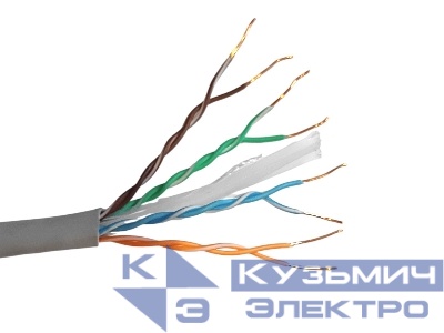 Кабель связи симметричный СКО U/UTP Сat 6 PVC 4х2х0,57 Indoor 305м