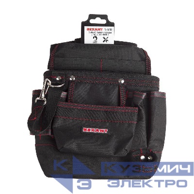 Сумка монтажника поясная с 7 отделениями RE-7 Rexant 12-5602