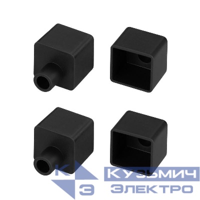 Заглушка WPH-FLEX-1616 BLACK с отверстием пластик (комплект) Arlight 045873