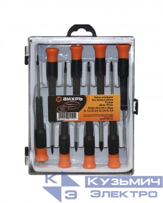 Набор отверток для точных работ НОТ 8 Вихрь 73/6/2/12