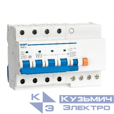 Выключатель автоматический дифференциального тока 4п C 32А 30мА тип AC 6кА NB1L-40 (R) CHINT 198131