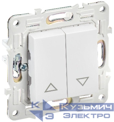 Выключатель жалюзи SKANDY 10А SK-V12W арктич. бел. IEK SK-V15-0-10-K01