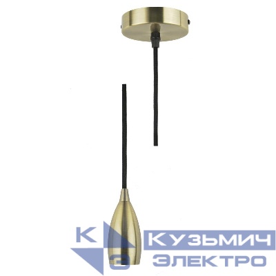 Патрон декоративный DLC-T-S32/E27 TS/1M/BL BRONZE Techno провод 1м и крепление алюм. Uniel UL-00005288