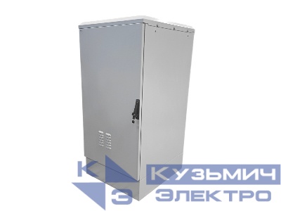 Климатический всепогодный шкаф 24U, (Ш*Г*В 715х800x1507мм), 19" направляющие, оборудование в комплекте, серый, Netko