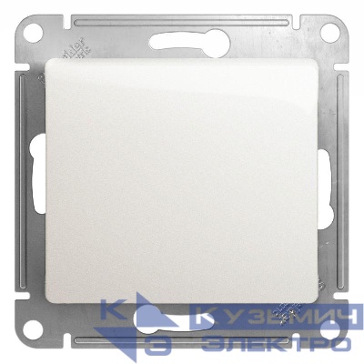 Кнопка нажимная 1-кл. СП Glossa 10А IP20 (сх. 1) 10AX механизм перламутр SE GSL000615