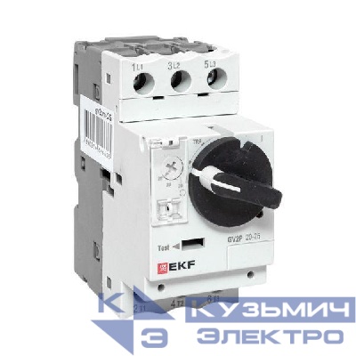 Выключатель автоматический для защиты двигателя GV2P 20-25А EKF gv2pm-25