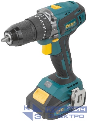 Дрель-шуруповерт аккумуляторная бесщеточная 20В 1600об/мин 55Нм 2 (Li-Ion) 2.0А.ч FIT 79903