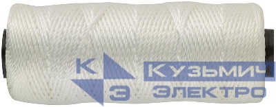 Нить крученая на катушке 1.1ммх100м 680 текс р/н=35кгс бел. FIT 68322