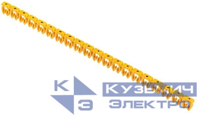 Маркер открытого типа KE 4-6кв.мм символ "Зазем." (уп.200шт) IEK UMK-KE3-12