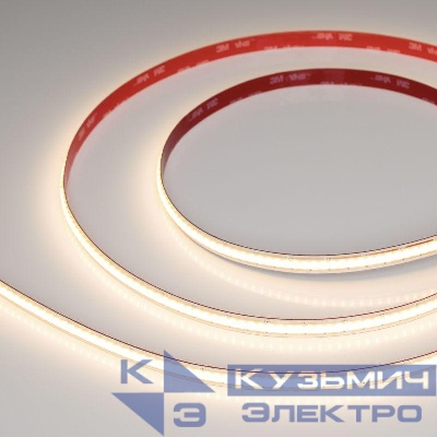 Лента светодиодная COB-X480-10mm 24V Warm 3000К 10Вт/м IP20 FreeCut свободная резка (уп.5м) Arlight 044196