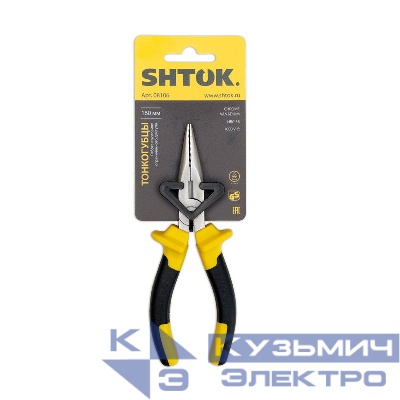 Тонкогубцы 1000В 160мм (08106) SHTOK 376276
