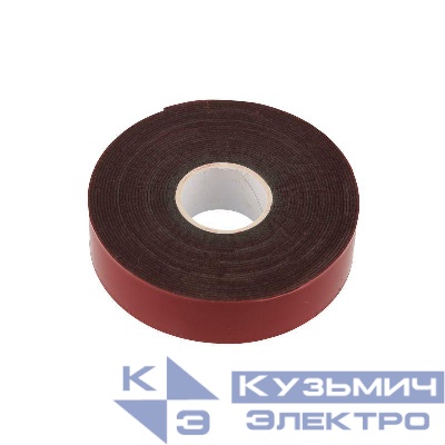 Скотч двухсторонний 20ммх5м красн. на сер. основе Rexant 09-6020