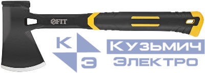 Топор туриста Профи 600г пластик. прорезиненная ручка; цельнометал. FIT 46270