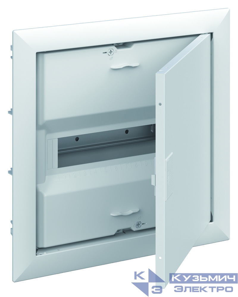 UK612E2 Шкаф внутреннего монтажа на 12М с винтовыми N/PEE, с дверью 2CPX077840R9999