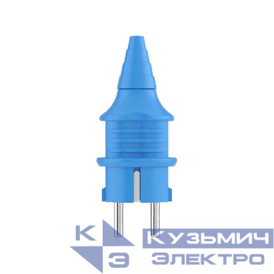 Вилка кабельная 16А 2P+E IP54 250В ввод кабеля с торца черн. DKC DIS1103100